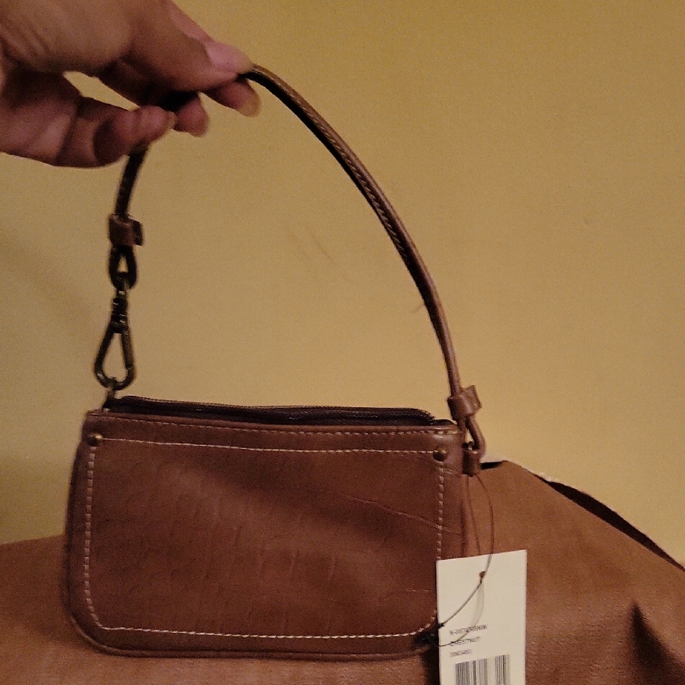 Elegant Brown Wristlet